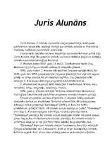 Research Papers 'Juris Alunāns', 1.