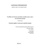 Summaries, Notes 'Pirmsskolas izglītības 3. posma sporta nodarbības konspekts', 1.