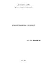 Summaries, Notes 'Balstoties uz Ž.Piažē teorētisko pamatojumu, izzināt domāšanas īpatnības pirmsop', 1.