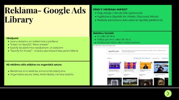 Presentations 'Zīmola "Spotify" monitoringa analīze', 8.