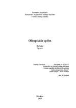 Research Papers 'Olimpiskās spēles', 1.