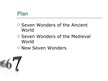 Presentations 'Worlds Seven Wonders', 4.