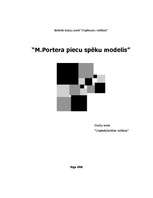 Research Papers 'M.Portera piecu spēku modelis', 1.