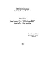 Research Papers 'Uzņēmuma SIA "OSVAL un KO" tirgzinību vides analīze', 1.