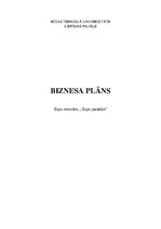 Business Plans 'Biznesa plāns restorānam', 1.