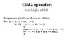 Presentations 'C++ Cikla operatori', 22.