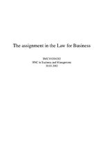 Research Papers 'Law for Business', 1.