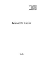 Research Papers 'Klasicisms mūzikā', 1.