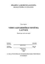 Summaries, Notes 'Vides aizsardzības sistēma Latvijā', 1.
