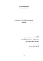 Research Papers 'Latvijas aktieris Ivars Kalniņš', 1.