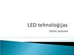 Presentations 'LED tehnoloģijas', 1.