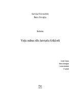 Research Papers 'Veļu mātes tēls latviešu folklorā', 1.