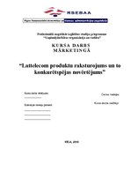 Research Papers 'Lattelecom produktu raksturojums un to konkurētspējas novērtējums', 1.