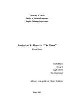 Essays 'Analysis of R.Graves’s “The Shout”', 1.