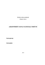 Research Papers 'Argentīniešu tautas nacionālā virtuve', 1.
