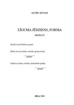 Research Papers 'Līguma jēdziens, forma', 1.
