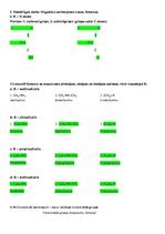 Summaries, Notes 'Organisko savienojumu klases un formulas', 3.