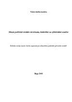 Research Papers 'Manas publiskās iestādes tiesiskuma, lietderības un efektivitātes analīze', 1.
