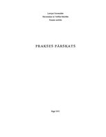 Practice Reports 'Prakses atskaite AS "Hansabanka"', 1.