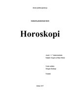 Research Papers 'Horoskopi', 1.