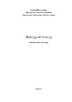 Research Papers 'Mobings un bosings', 1.