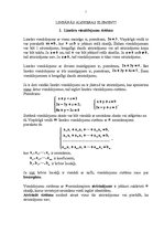 Summaries, Notes 'Lineārās algebras elementi', 1.