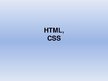 Presentations 'HTML un CSS', 1.