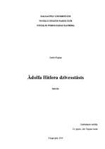 Research Papers 'Ādolfa Hitlera dzīvesstāsts', 1.