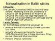 Presentations 'Russian Minority in Baltic States', 10.