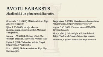 Presentations '10 mākslas laikmeti un to vizuālā valoda', 15.