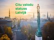 Presentations 'Citu valodu statuss Latvijā', 1.