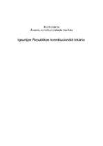 Research Papers 'Igaunijas Republikas konstitucionālā iekārta', 1.