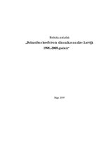 Research Papers 'Dzimstības koeficienta dinamikas analīze Latvijā no 1998.-2008.gadam', 1.