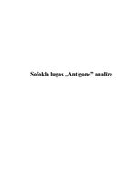 Summaries, Notes 'Sofokla lugas "Antigone" analīze', 1.