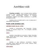 Summaries, Notes 'Aerobikas veidi', 1.