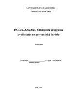 Research Papers 'P.Golca, A.Niedras, P.Bermonta grupējuma izveidošanās un pretvalstiskā darbība', 1.