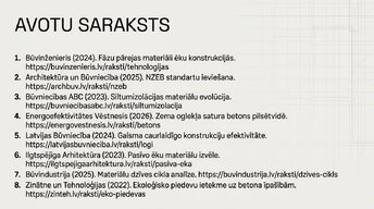 Presentations 'Būvmateriālu ietekme uz ēku energoefektivitāti', 13.