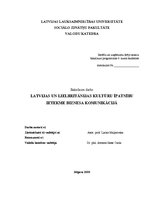 Term Papers 'Latvijas un Lielbritānijas kultūru īpatnību ietekme biznesa komunikācijā', 1.