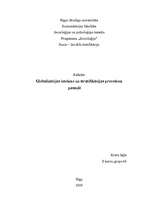 Research Papers 'Globalizācijas ietekme uz sociālo stratifikāciju', 1.