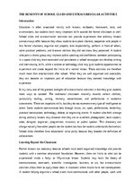 Essays 'The benefits of school clubs and extracurricular activities', 1.