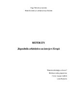 Research Papers 'Jūgendstila arhitektūra un interjers Eiropā', 1.