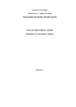 Research Papers 'Latvijas diplomātijas vēsture. Konspekts un tematiskais aspekts', 1.