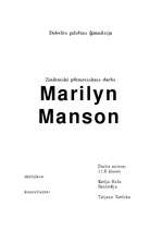 Research Papers 'Marilyn Manson', 1.