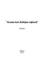 Research Papers 'Krusta kari Baltijas reģionā', 1.