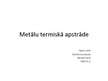 Presentations 'Metālu termiskā apstrāde', 1.