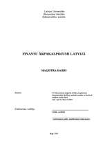 Term Papers 'Finanšu ārpakalpojumi Latvijā', 1.