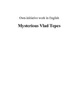 Essays 'Mysterious Vlad Tepes', 1.