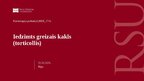 Presentations 'Iedzimts greizais kakls (torticollis)', 1.