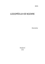 Research Papers 'Logopēdija kā nozare', 1.