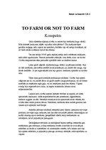 Summaries, Notes 'Ekonomikas vēstures darba "To Farm or not to Farm" konspekts', 1.
